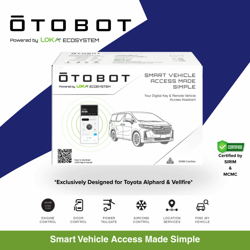 Otobot, digital key, alphard vellfire